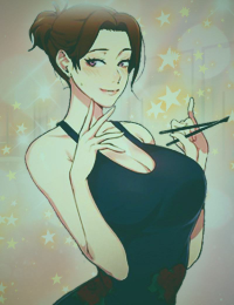 主播在问答环节中展示其才艺作品的精彩瞬间